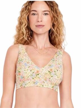 Old Navy Floral No-Show Bralette NWT